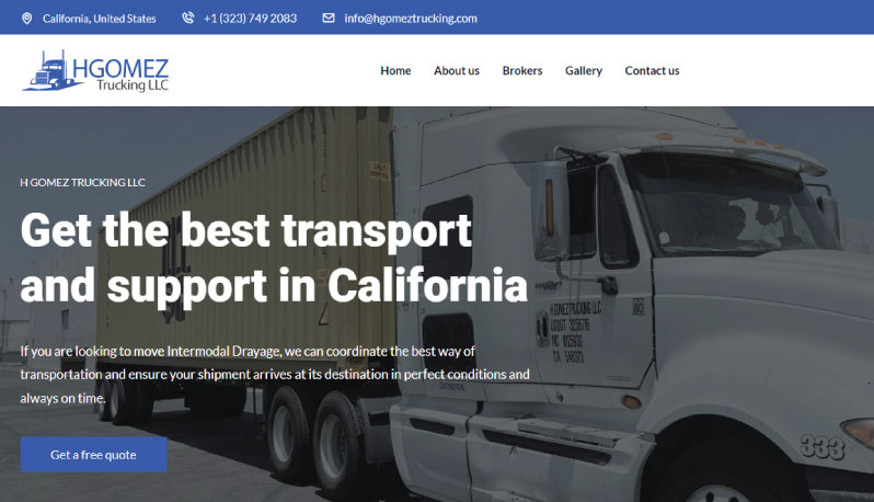 Trucking website